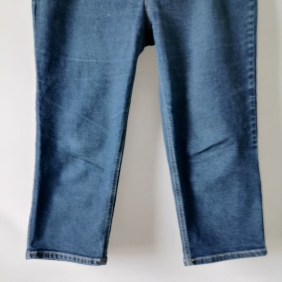 Venezia Jeans Fabian Womens Blue Medium Wash High Rise Denim Capri Jeans Size 20 - Picture 4 of 8